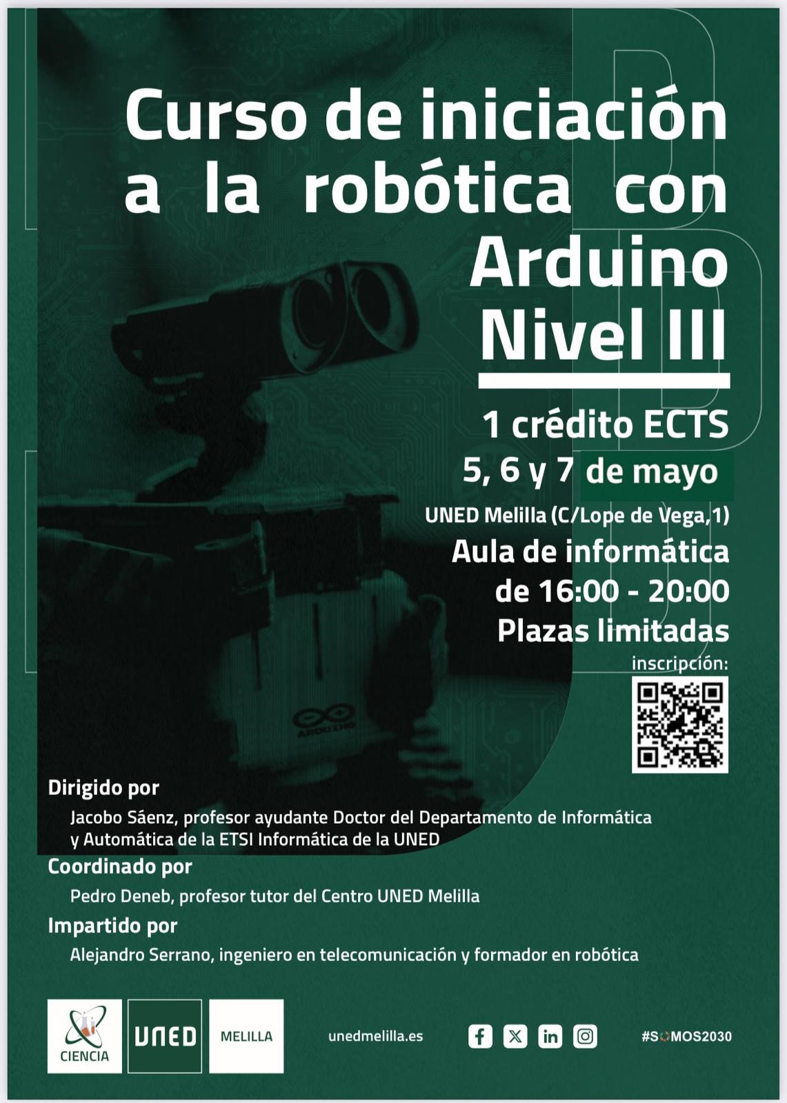 Curso: Iniciación a la robótica con Arduino. Nivel…