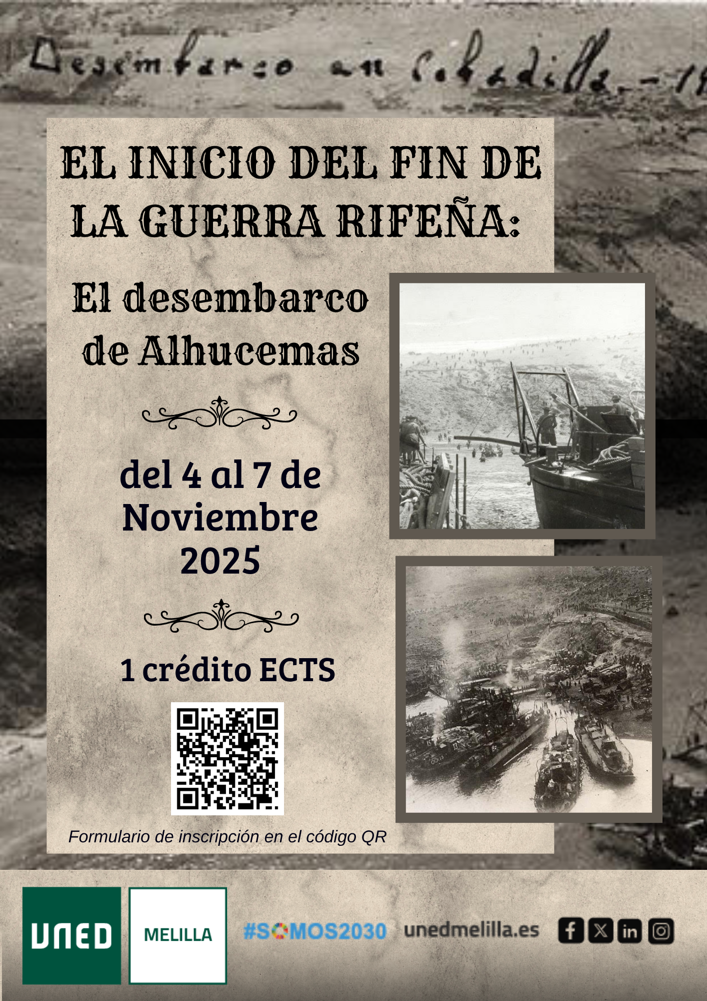 Curso “El inicio del fin de la guerra rifeña: el…